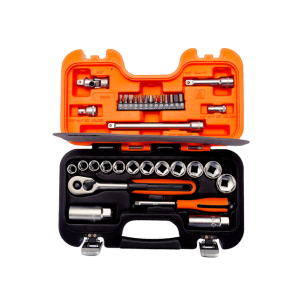 Juego de dados de 3/8" con puntas de 1/4" - 34 Pz